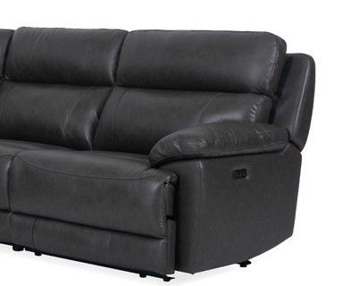 70696 Madrid Granite 6PC Sectional 70696-RAF-MG RAF PWR RECLINER
