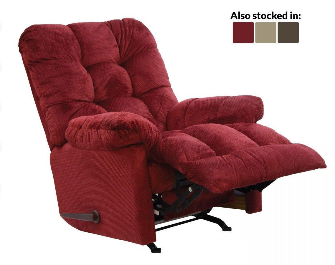 4737 Nettles Heat & Massage Merlot Heat & Message Rocker/Recliner
