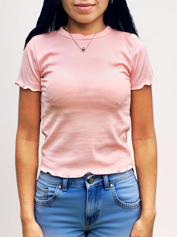 Blusa Peach Glow