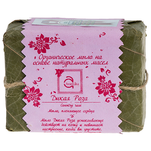 Органическое мыло на основе натуральных масел Дикая Роза Avantika Country Rose Органическое мыло на основе натуральных масел Дикая Роза Avantika Country Rose
