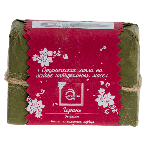 Органическое мыло на основе натуральных масел Герань Avantika Geranium Органическое мыло на основе натуральных масел Герань Avantika Geranium