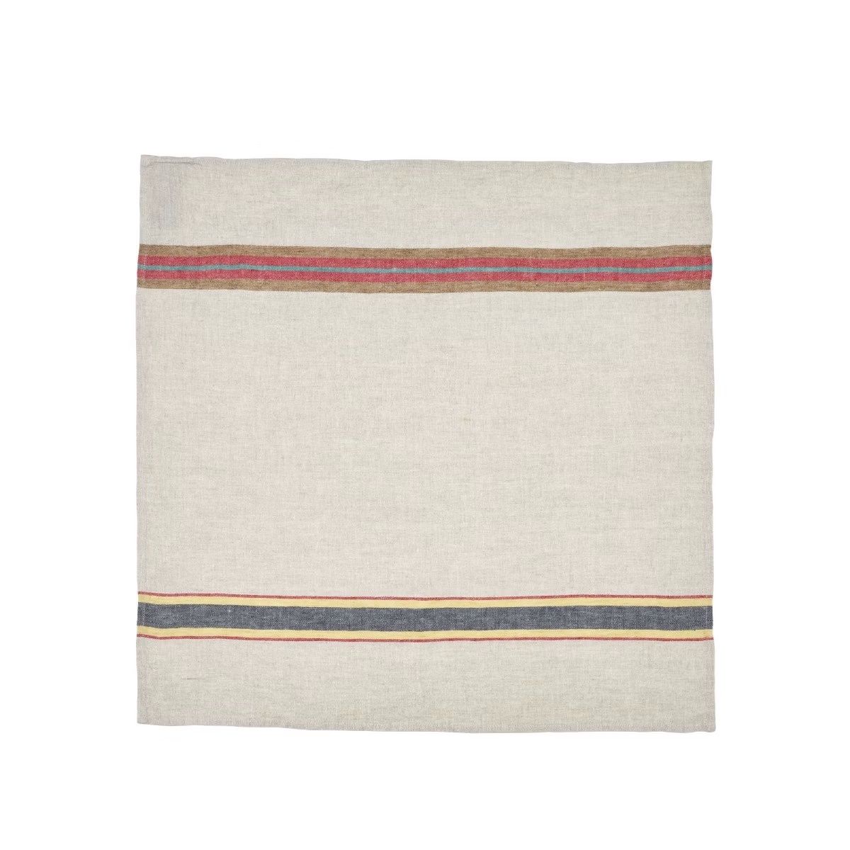 The Belgian Tea Towel - 100% Linen, Teksten: Multi Stripe