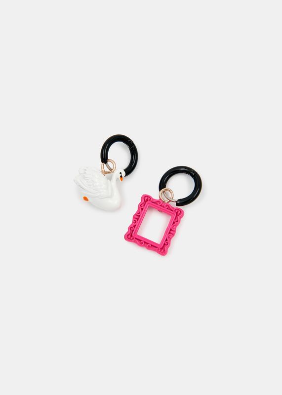 Earrings Black Swan - Essentiel Antwerp per set