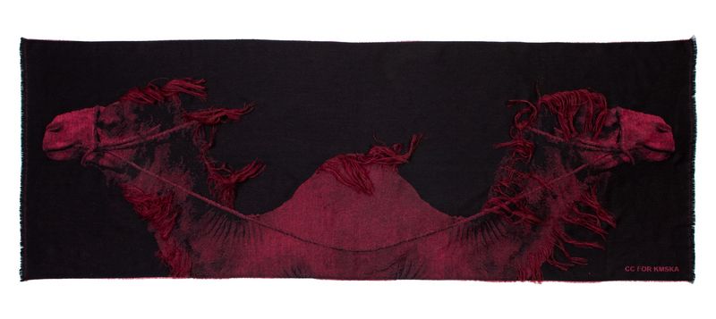 &quot;Camel&quot; Jacquard Shawl - Christophe Coppens