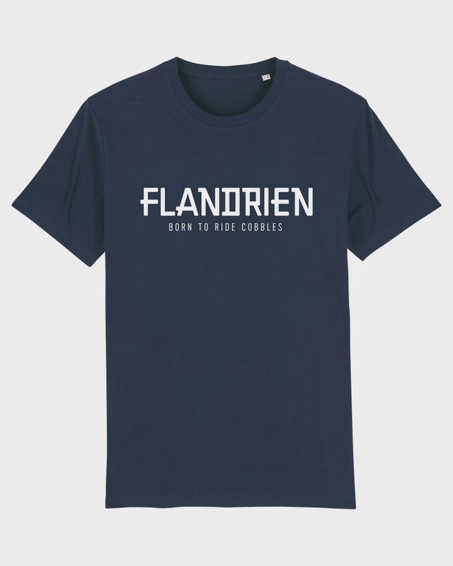 Coiscycling- T-shirt Flandrien Cobbles,  Blauw
