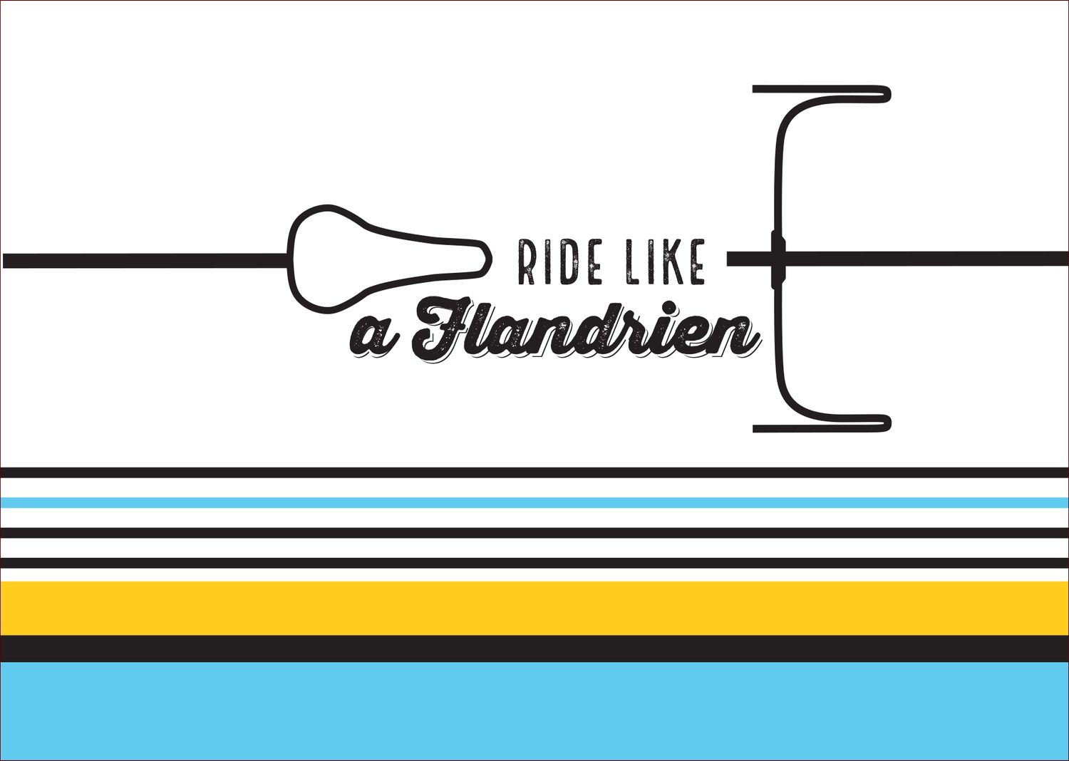 Ride like a Flandrien - Picture postcard