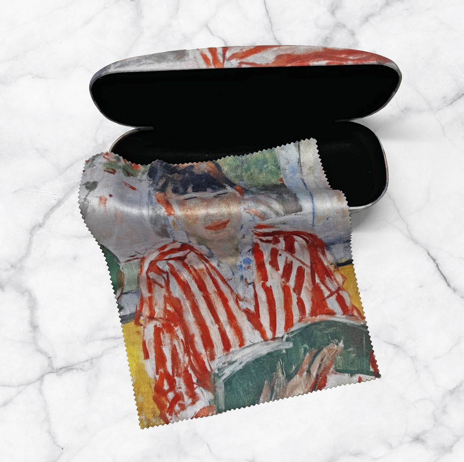 Glasses case + Lens cloth - R.Wouters &quot;Woman Reading&quot;