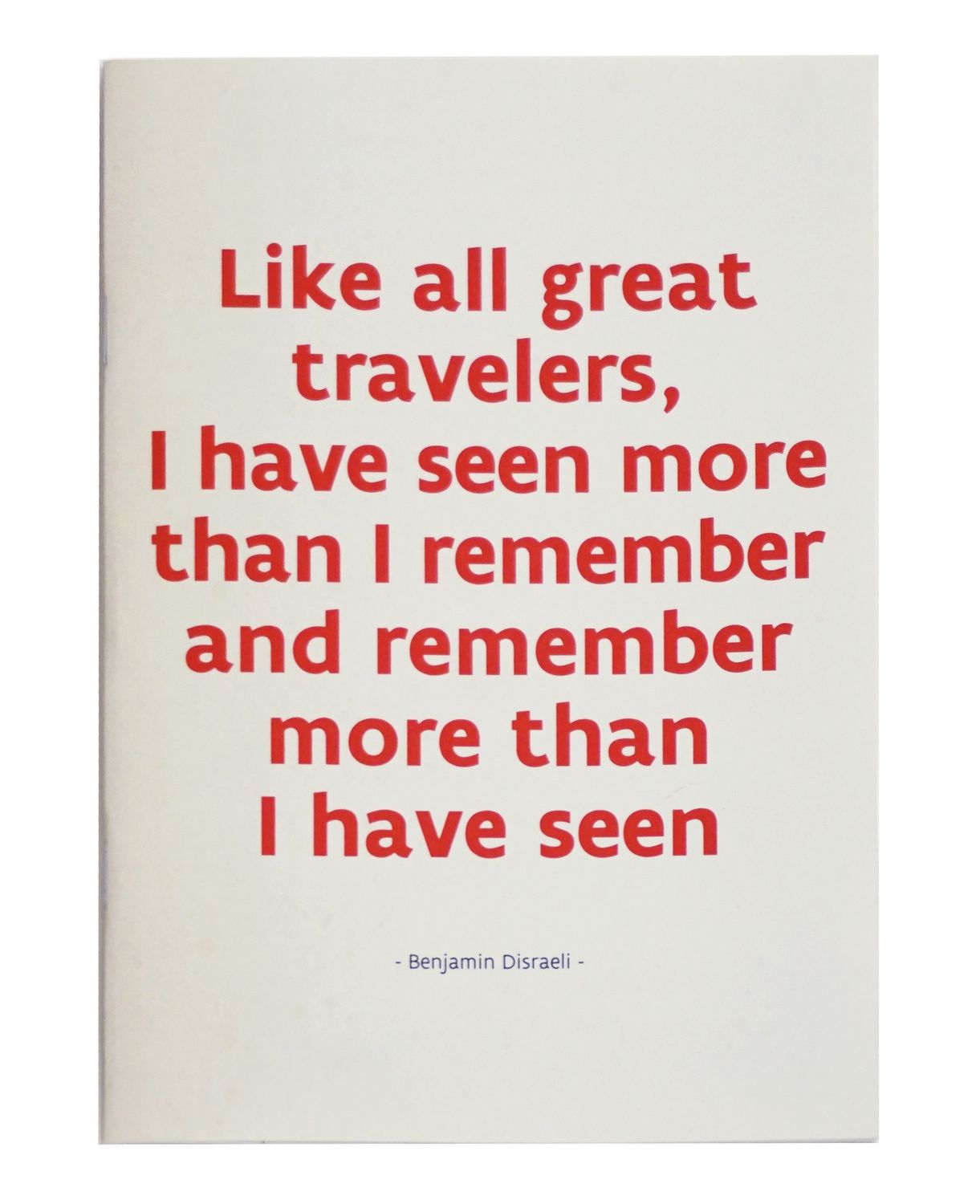 Flanders Fields - Notebooks, Teksten: Disraeli