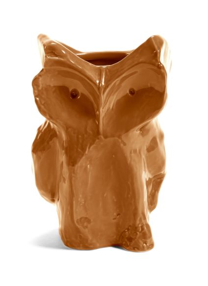 Owl vase – Orange &quot;After Midnight&quot;
