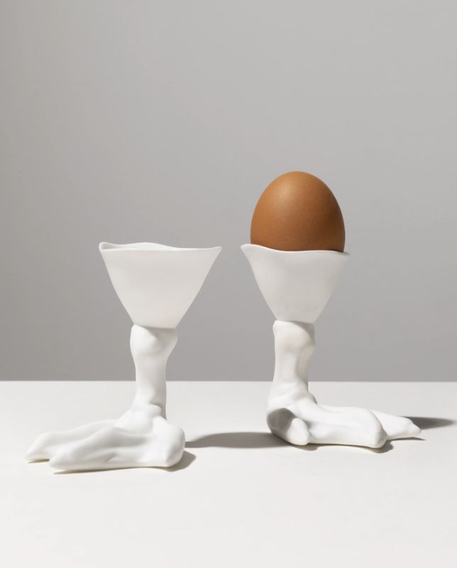 Egg cup &quot;Peking Duck Foot&quot; set of 2