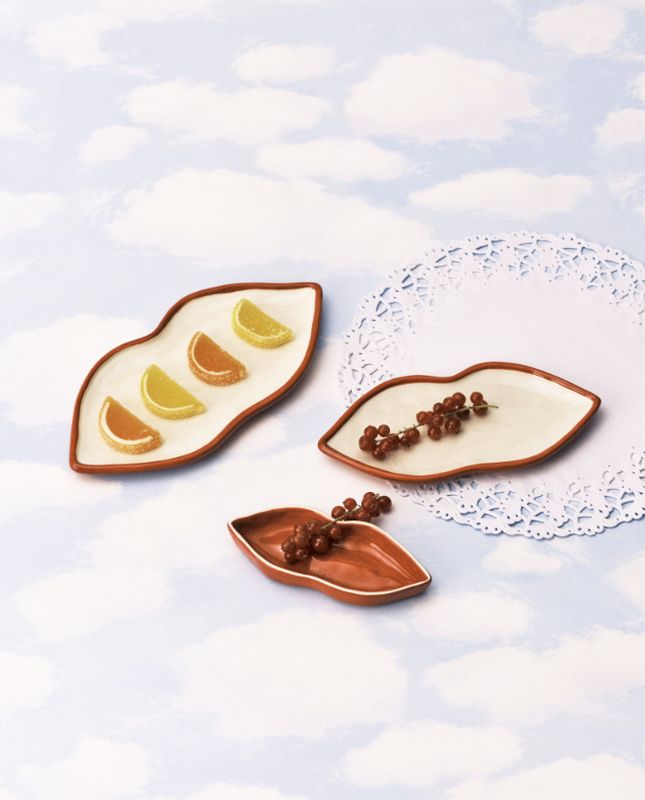 Serving dish set/3 Lips "Les Objets Mouleversants" (verkoop  per set van 3)