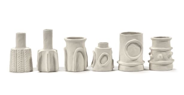 Vase ass/6 beige &quot;Molly&quot;