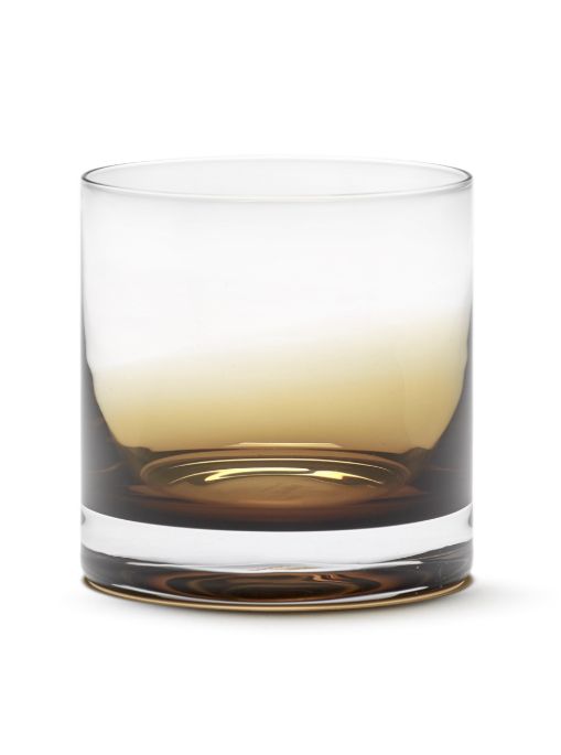 Whisky glass amber &quot;zuma&quot; set of 4
