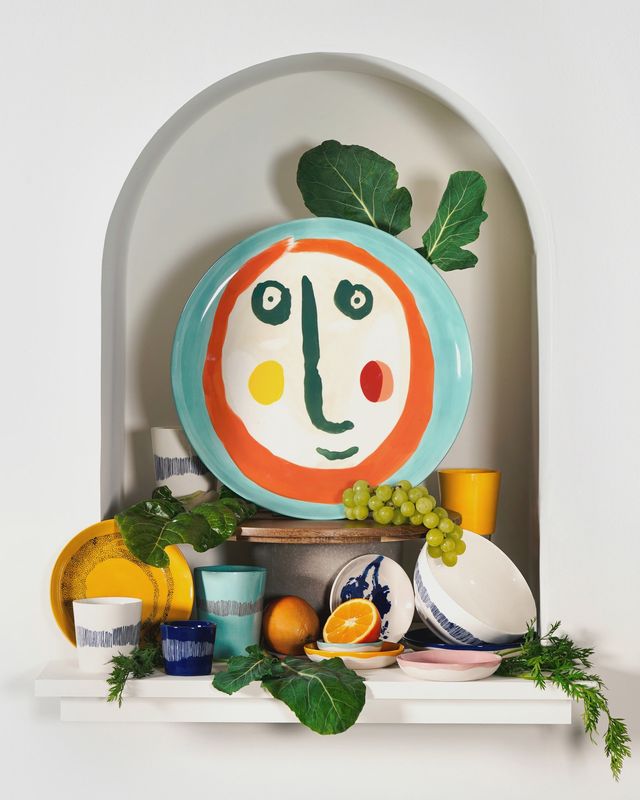 Ottolenghi - Plate Face XS "Feast" - 4 pcs.