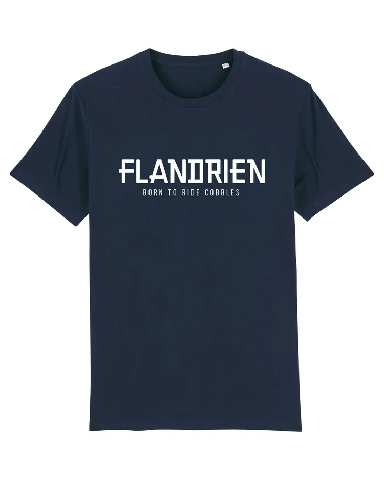 Coiscycling- T-shirt Flandrien Cobbles,  Blauw