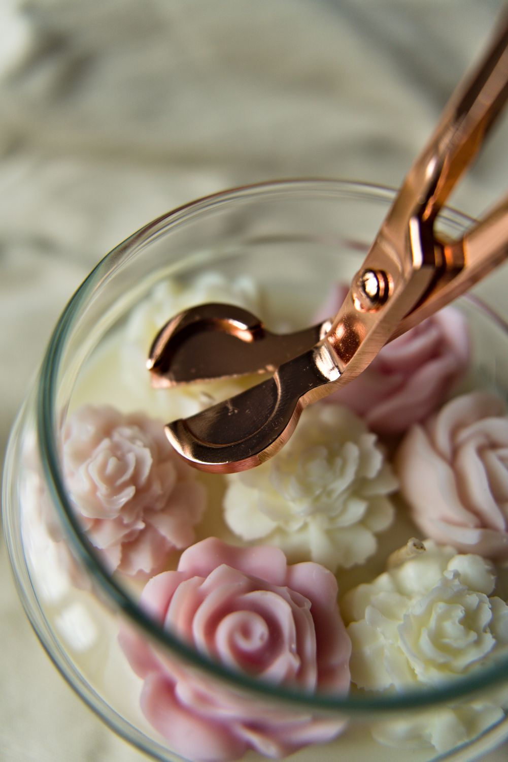 NOŻYCE DO PRZYCINANIA KNOTÓW - RÓŻOWE ZŁOTO