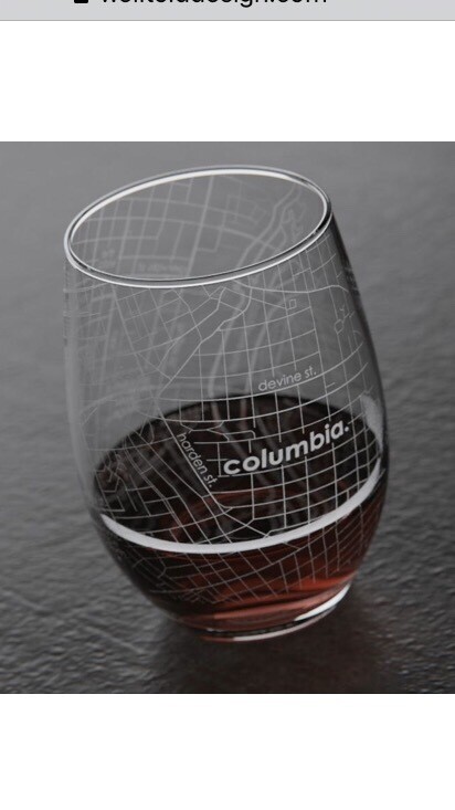 College Street Map - Wine Glass, USC