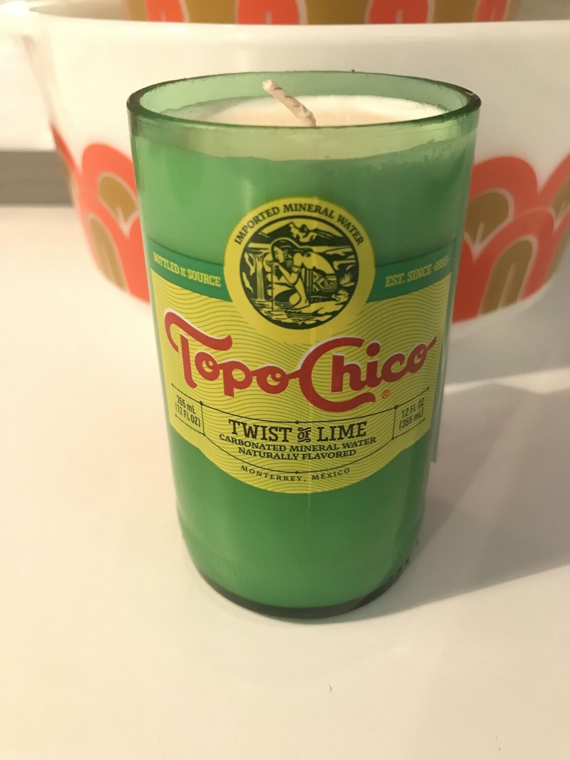 Green Topo Chico Candle, 8oz