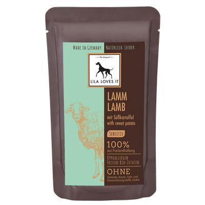 Bio Lam met zoete aardappel 150 gram