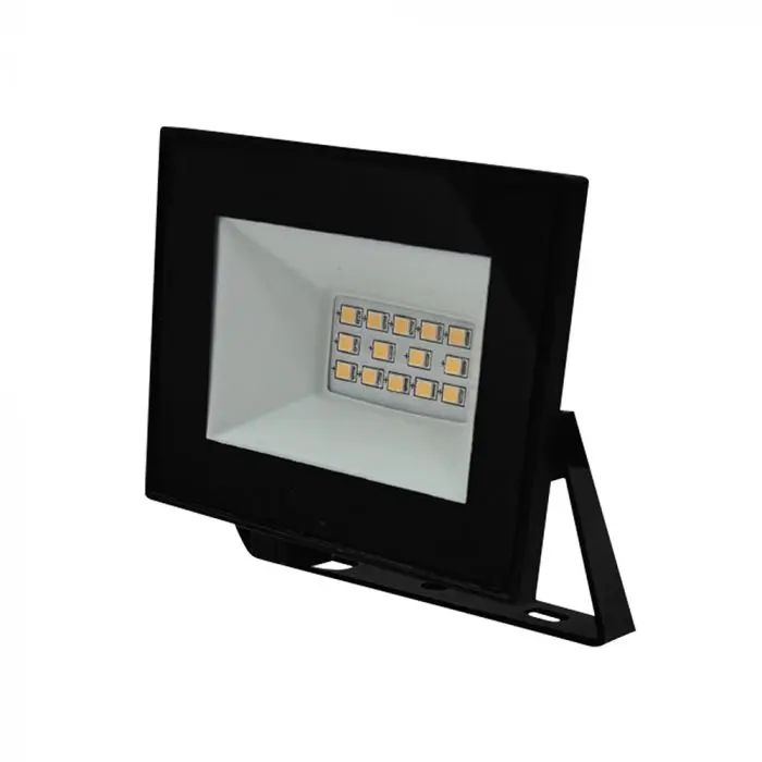 V-TAC Faro LED SMD 10W Slim E-Series con Driver Integrato Nero 6500K IP65