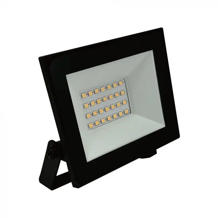 V-TAC Faro LED SMD 20W Slim E-Series con Driver Integrato Nero 6500K IP65