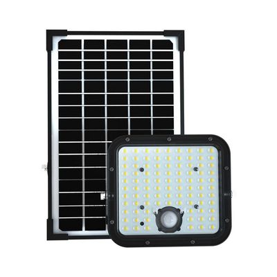 V-TAC Faro LED con Pannello Solare 30W Telecomando LiFePO4 Nero 6400K