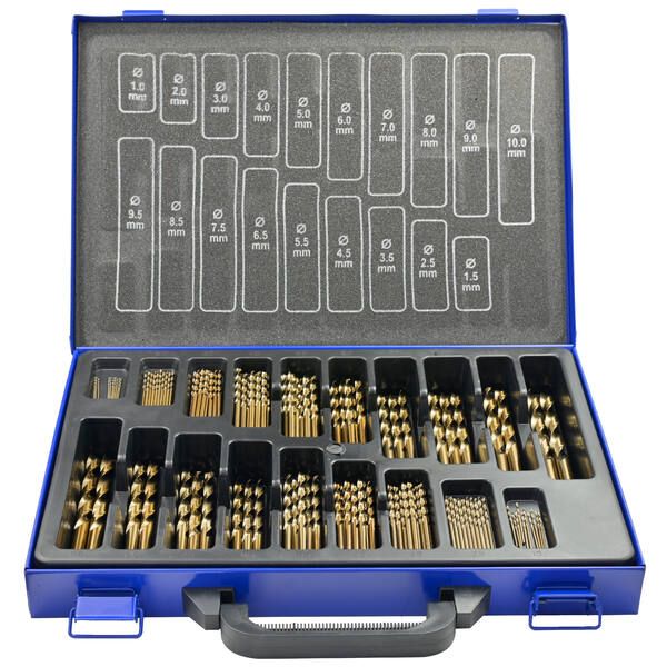 SET PUNTE METALLO HSS-G COBALTO 8% 120 PEZZI  1-10X0,5MM TEKNO TOP C/VALIGETTA METAL