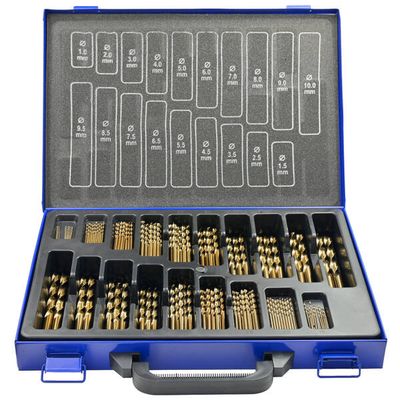 SET PUNTE METALLO HSS-G COBALTO 8% 120 PEZZI  1-10X0,5MM TEKNO TOP C/VALIGETTA METAL