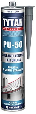 TYTAN PROFESSIONAL PU50 Sigillante/Adesivo Poliuretanico Edilizia&amp;Lattoneria ml.300 - col. Grigio
