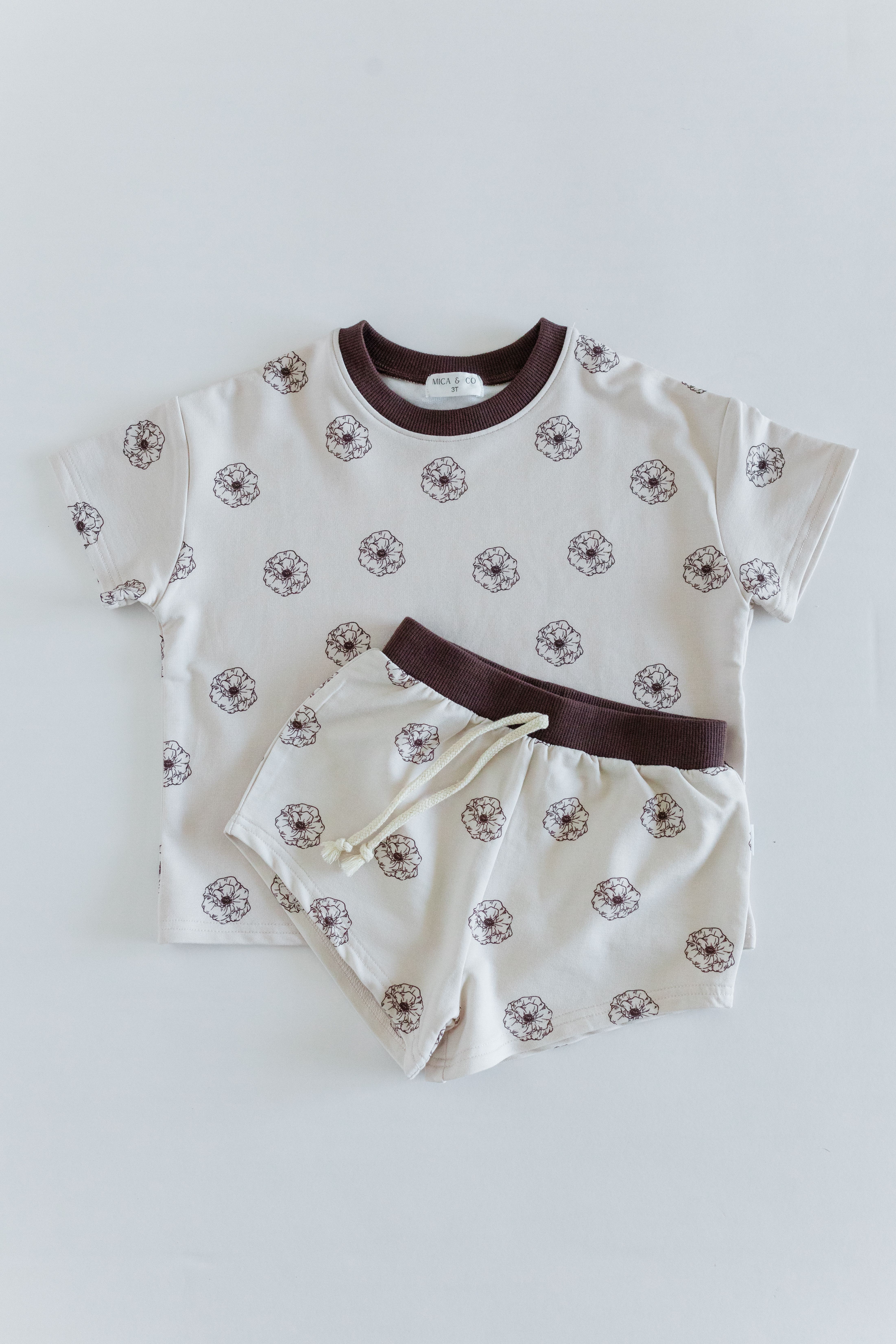 Mila Short Sleeve 2-Piece Terry Set