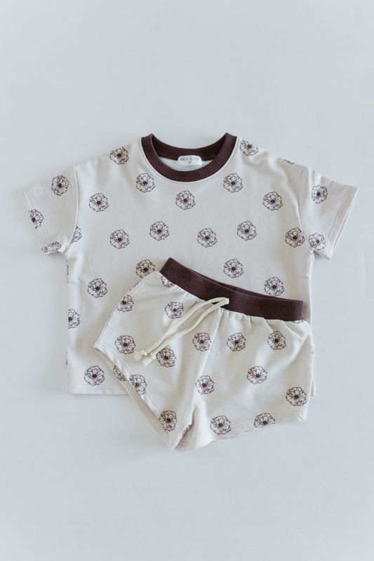 Mila Short Sleeve 2-Piece Terry Set