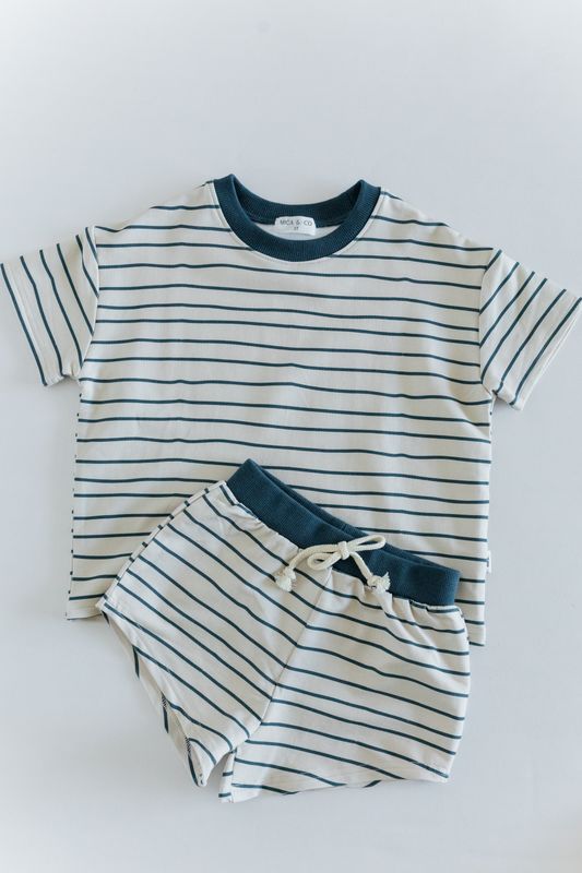 Micah Short Sleeve 2-Piece Terry Set