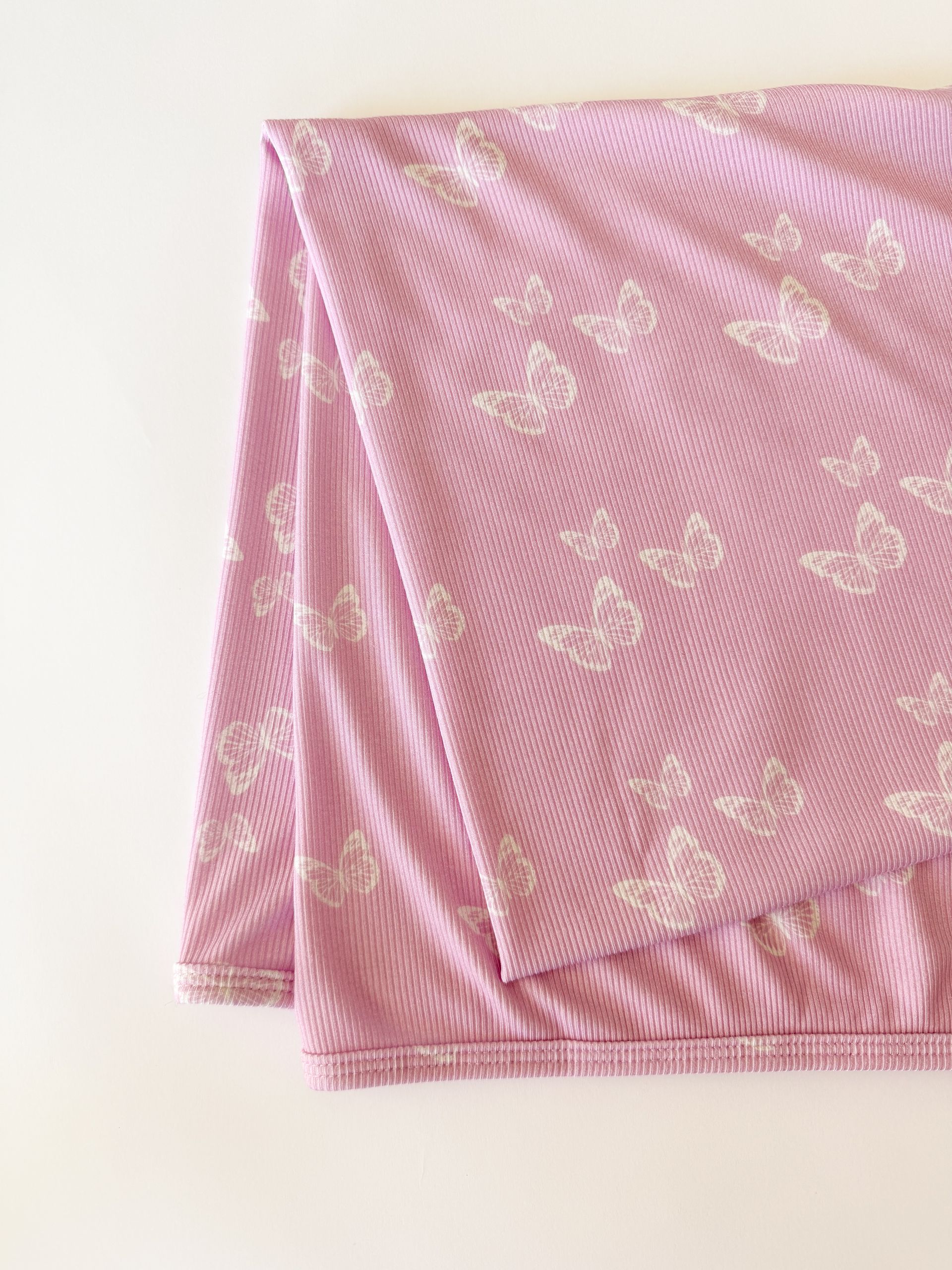 Lucy Ribbed Bamboo Swaddle