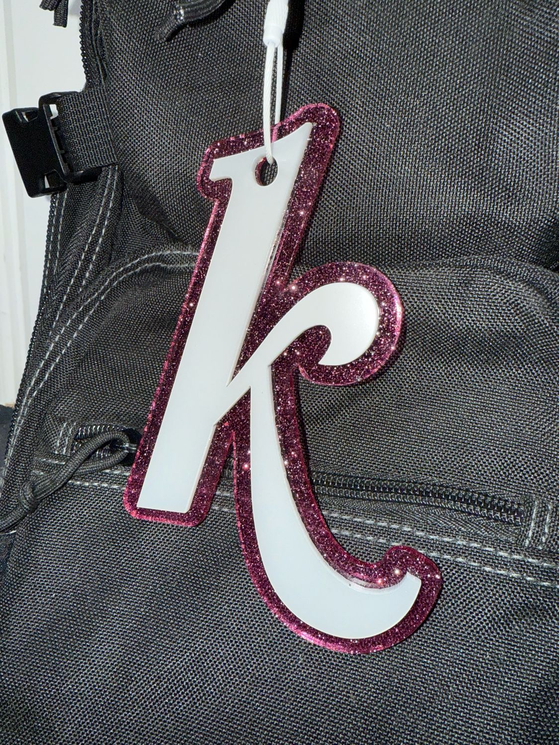 Large Initial Bag Tag