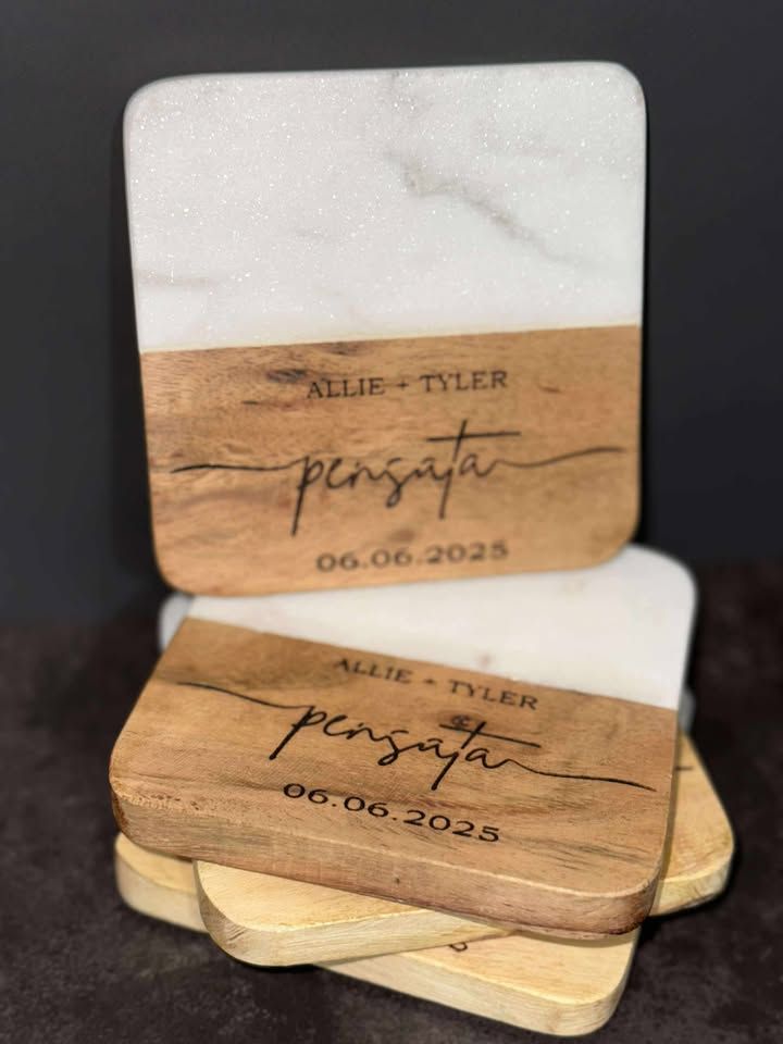 Engraved Coaster Set
