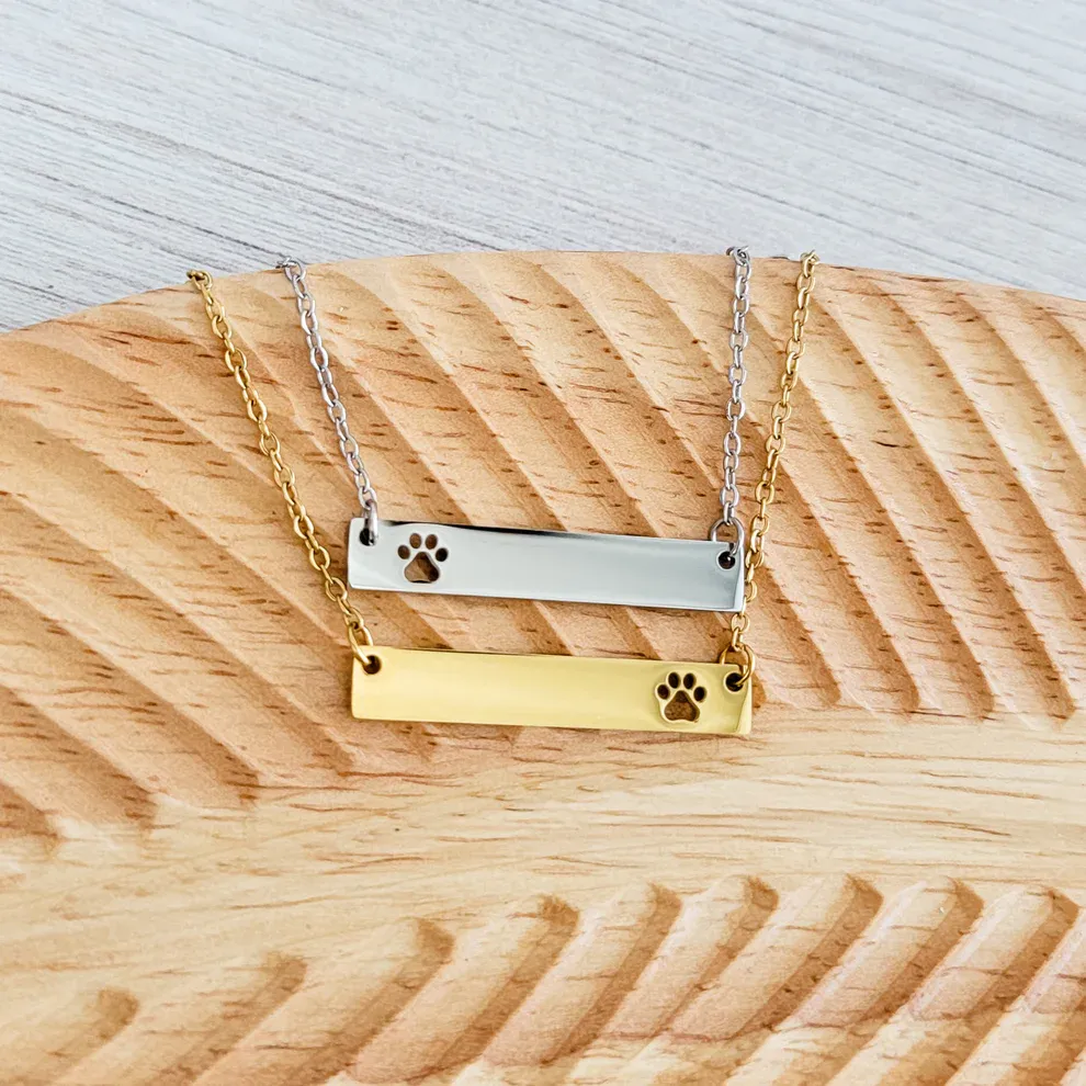 Paw Print Horizontal Bar