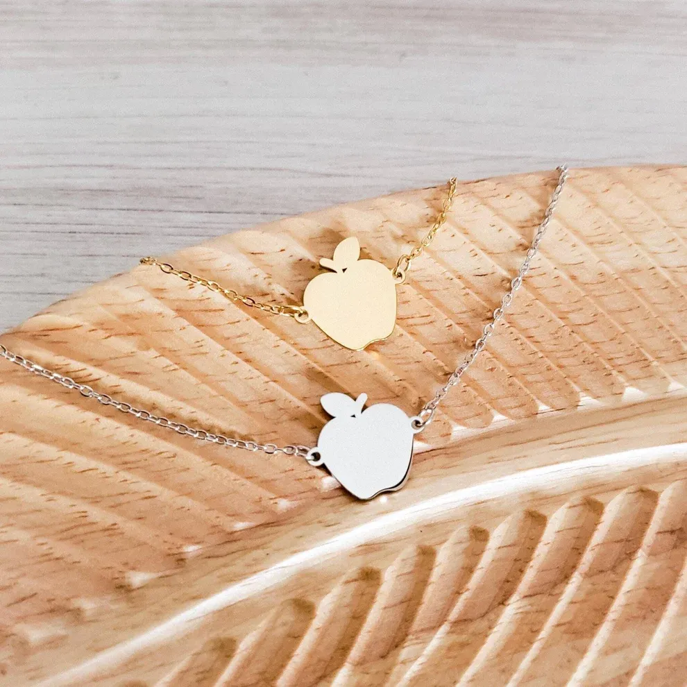 Apple / Teacher Necklace