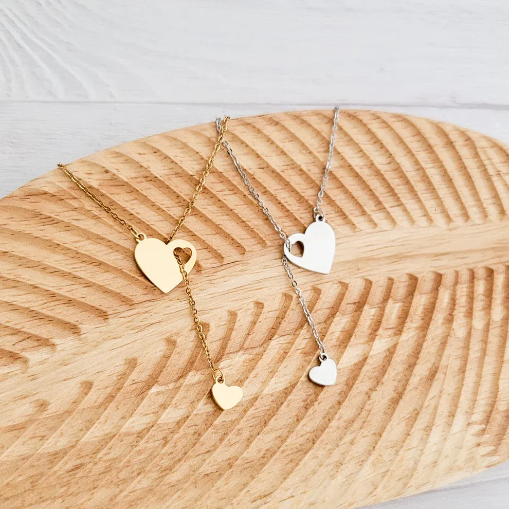 Mini Double Heart Necklace