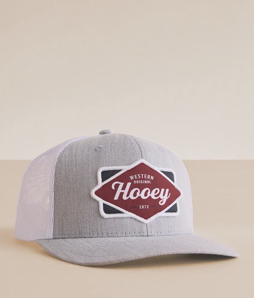 Hooey Mens Diamond Grey Snap Back Trucker Hat 2522TGYWH