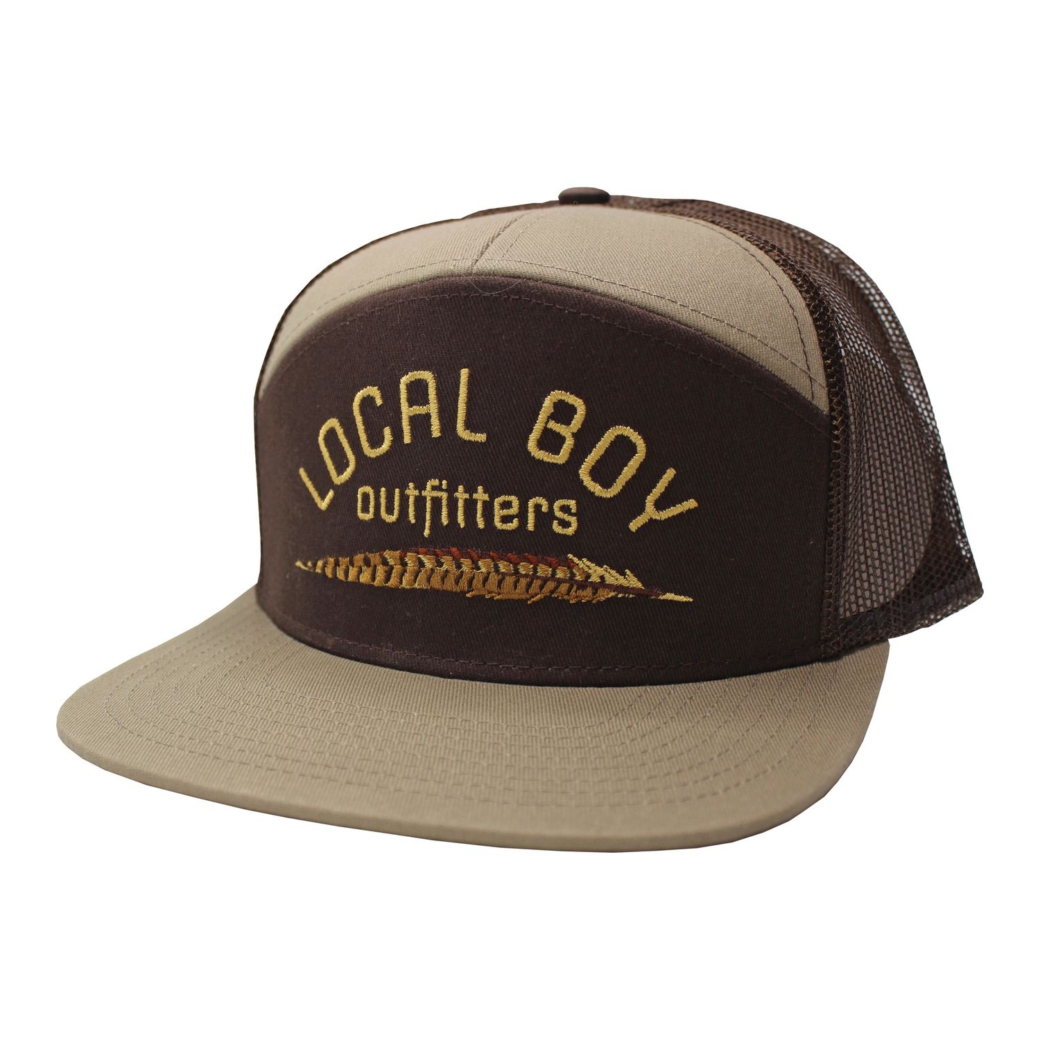 Local Boy Pheasant Feather 7 Panel Hat L3000405