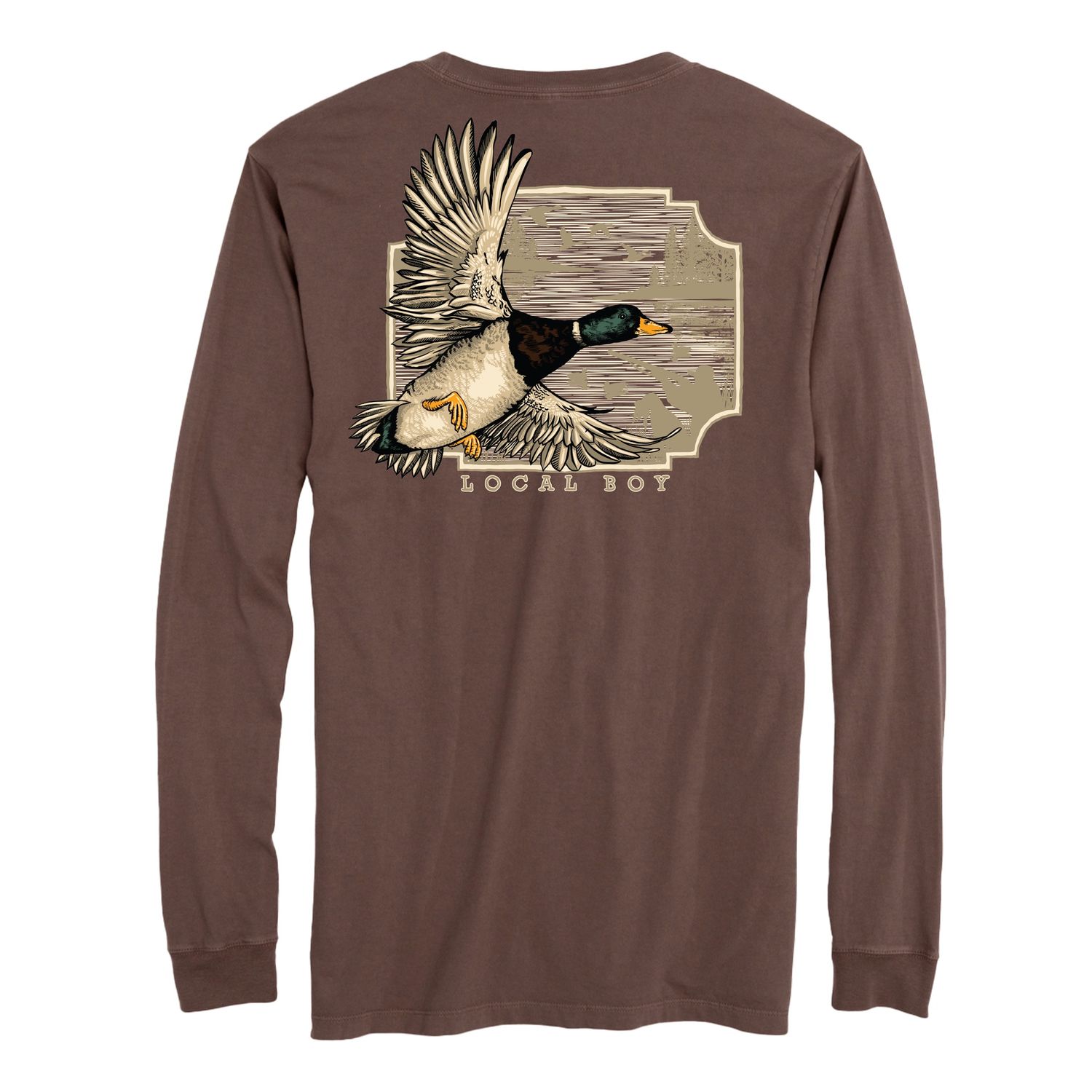 Local Boy Mens Greenhead Flight LS Tee L1100159