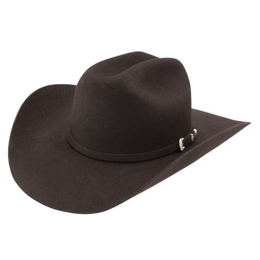 Hat-Co Mens Stetson75 BRENHAM CHOC Cowboy Hat SWBRNM-7540