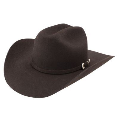 Hat-Co Mens Stetson75 BRENHAM CHOC Cowboy Hat SWBRNM-7540
