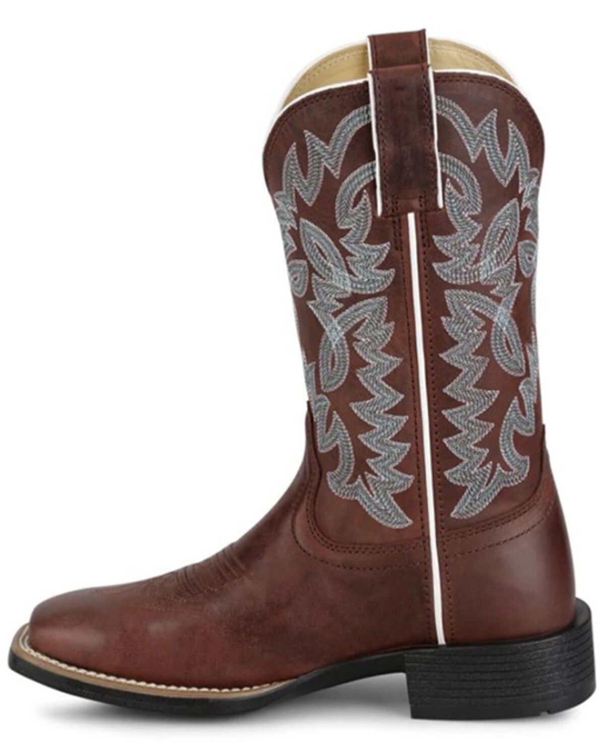 Justin Women&#39;s Ashtyn Brown Goat Wide Square Toe Boot UN2341