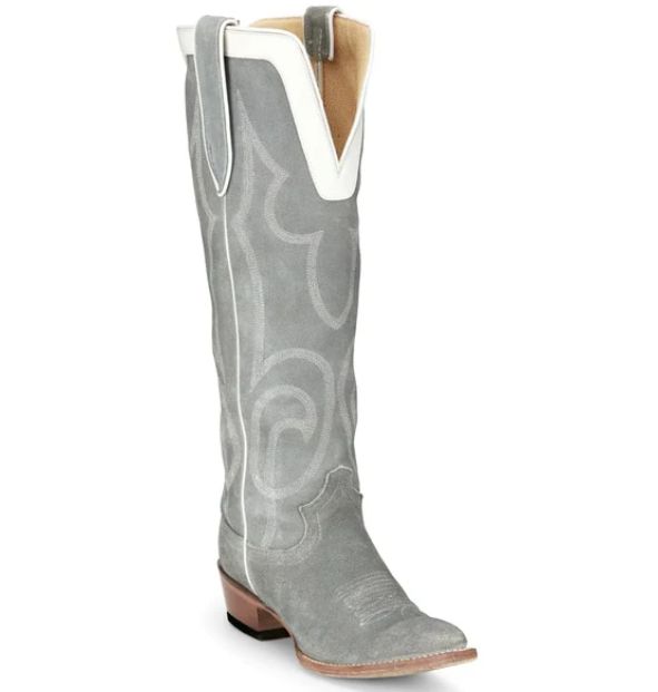 Justin Women&#39;s Verlie Cool Grey 17&quot;  Medium Round Toe Boot VN4476