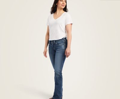 Ariat Women's R.E.A.L. Mid Rise Raquel Jeans 10041061