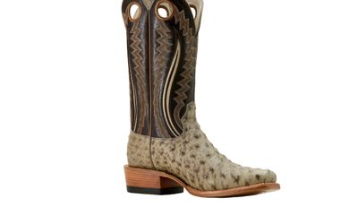 Ariat Men's Futurity Outlaw Platinum Full Quill Ostrich Boots 10058167