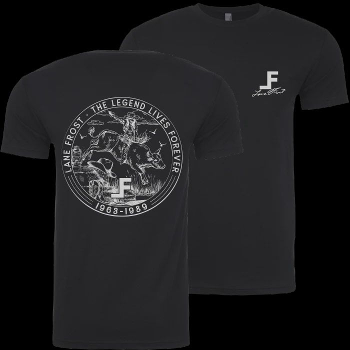 Lane Frost Men&#39;s Silver Dollar Tee LFBSLVRDRTS
