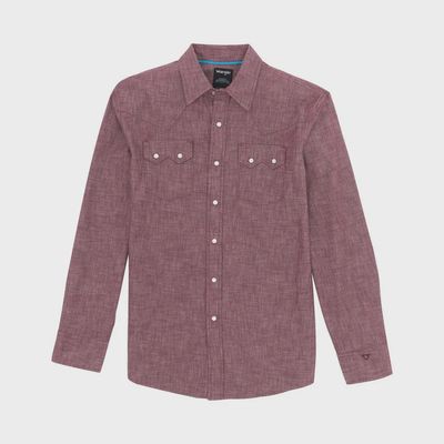 Wrangler Mens Cody Johnson Fig Pearl Snap Western Shirt 112369520