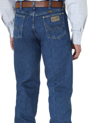 Wrangler Men's George Strait 13 Original High Rise Regular Fit Tapered Leg Jeans - Heavy Stone Denim 1013MGSHD